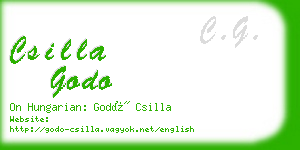 csilla godo business card